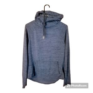 Athleta‎ | Blissful Blue Cowl Neck Hoodie I XS